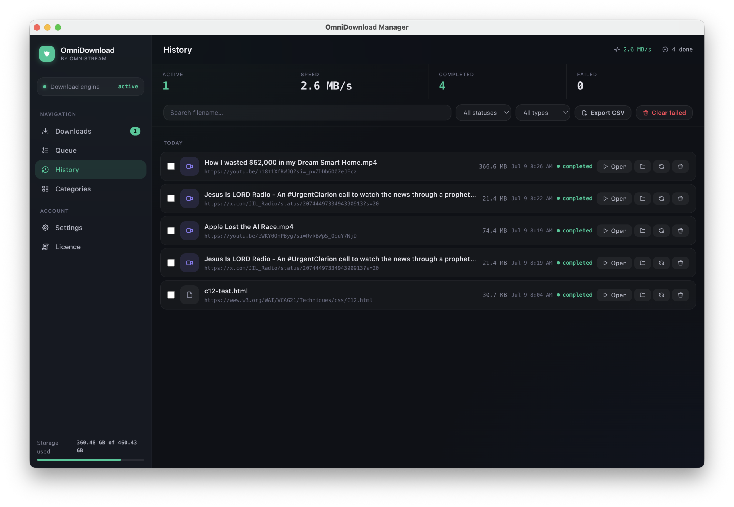 Omnidownload app